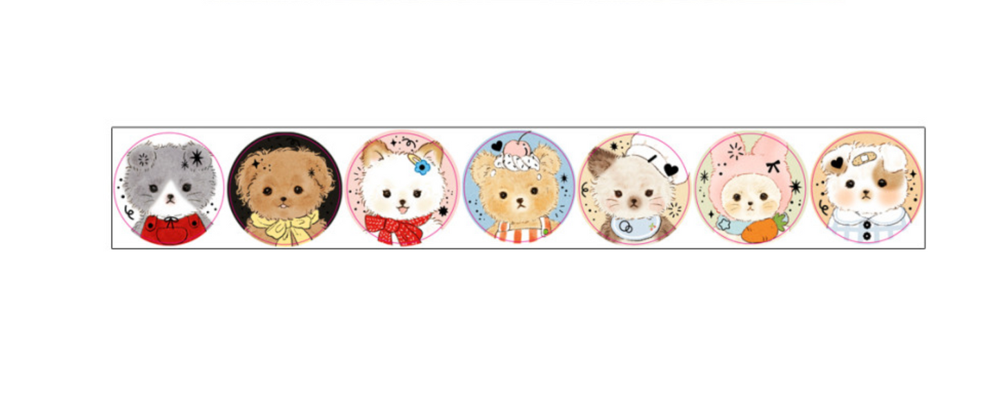 Yoovora Fluffy Bear PET Sticker Tape