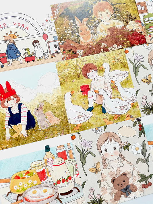 Yoovora Cooking Breakfast Postcard