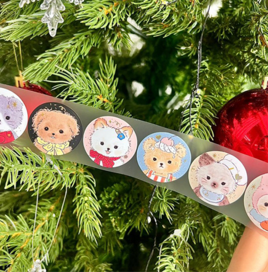 Yoovora Fluffy Bear PET Sticker Tape
