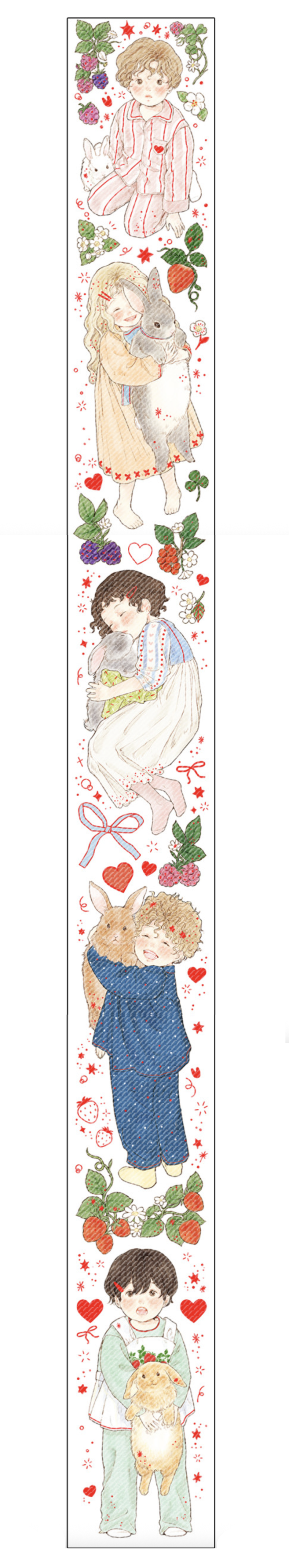 Yoovora Rabbit & Kids Theme Gold Foil PET Tape