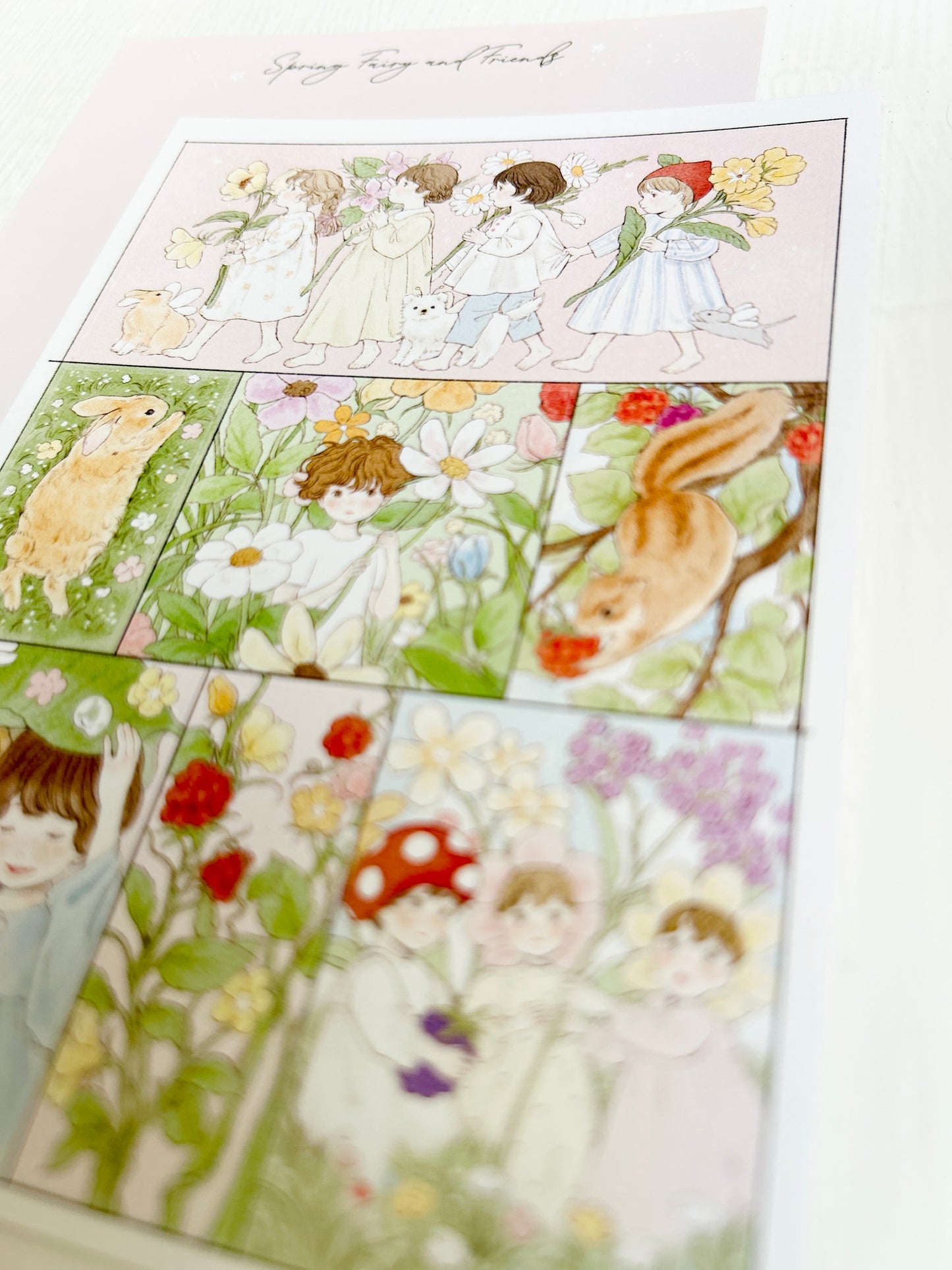 Yoovora Whimsical Floral Girls Sticker Sheet