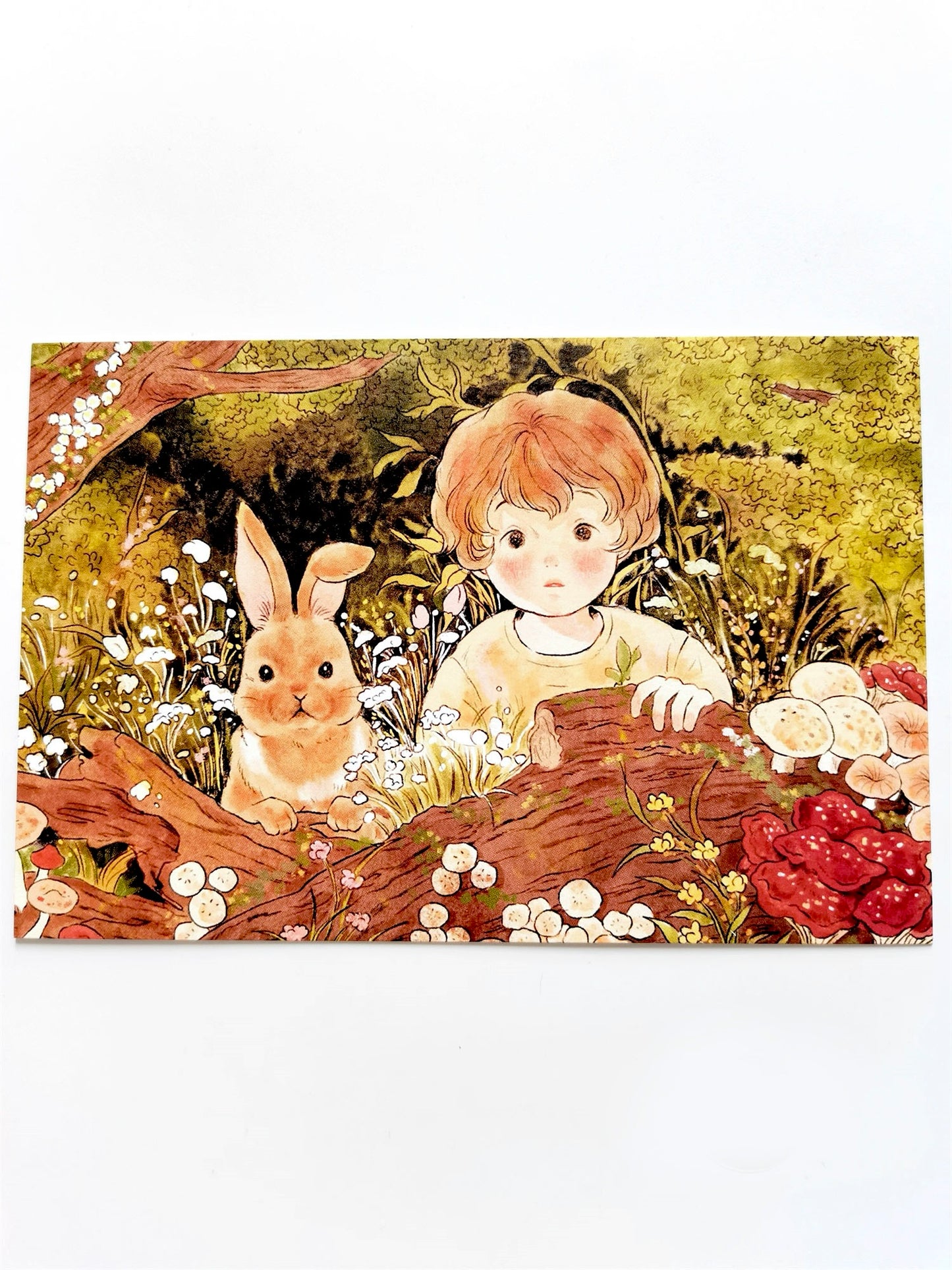 Yoovora Hiding in the Woods Postcard