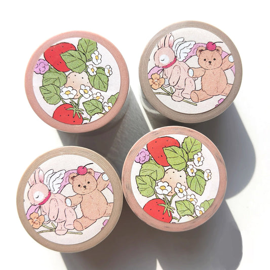 Yoovora Strawberry & Rabbit Animal Theme Washi Tape