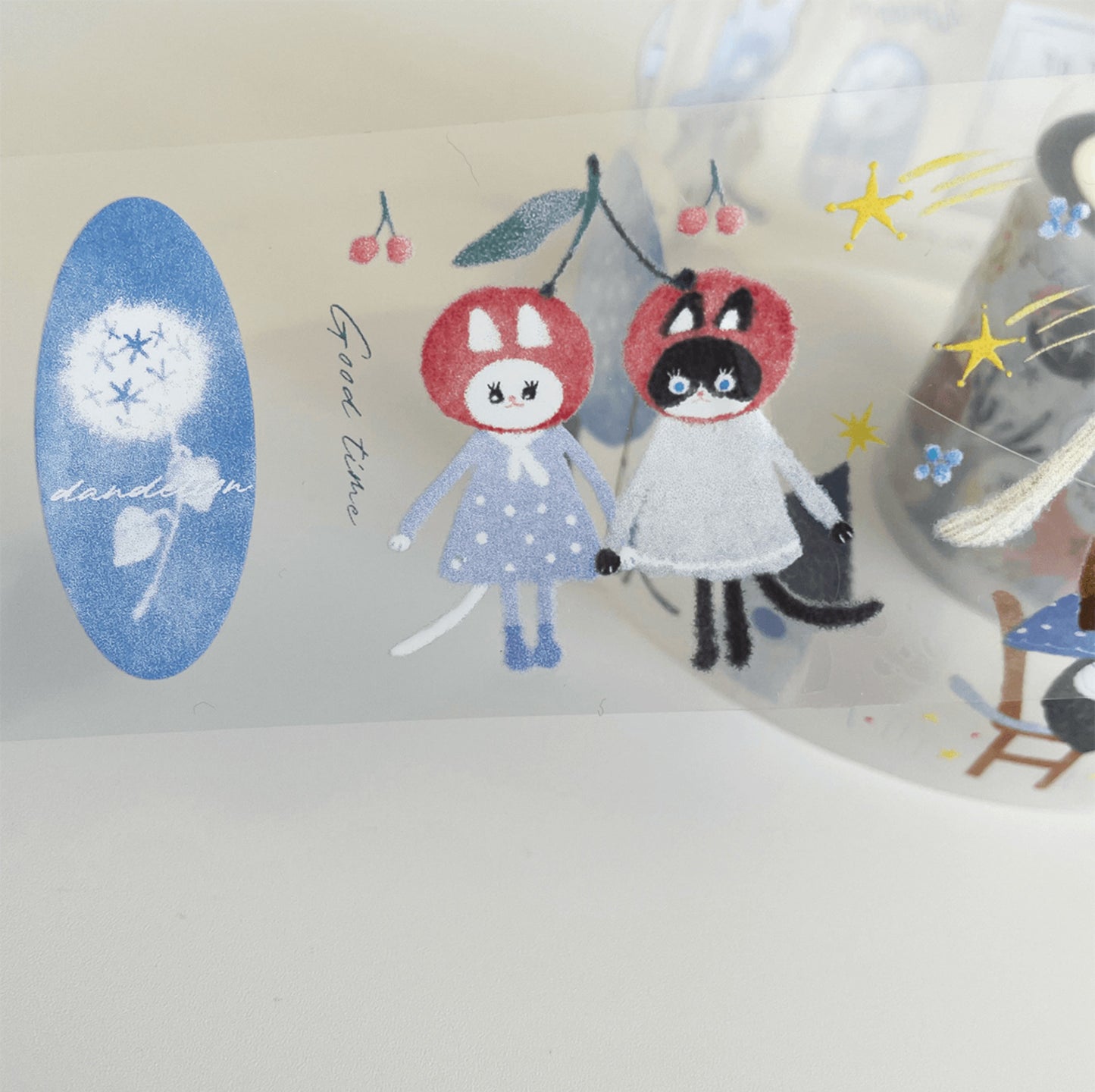 Nekocha Cats in the Starry Forrest PET Tape