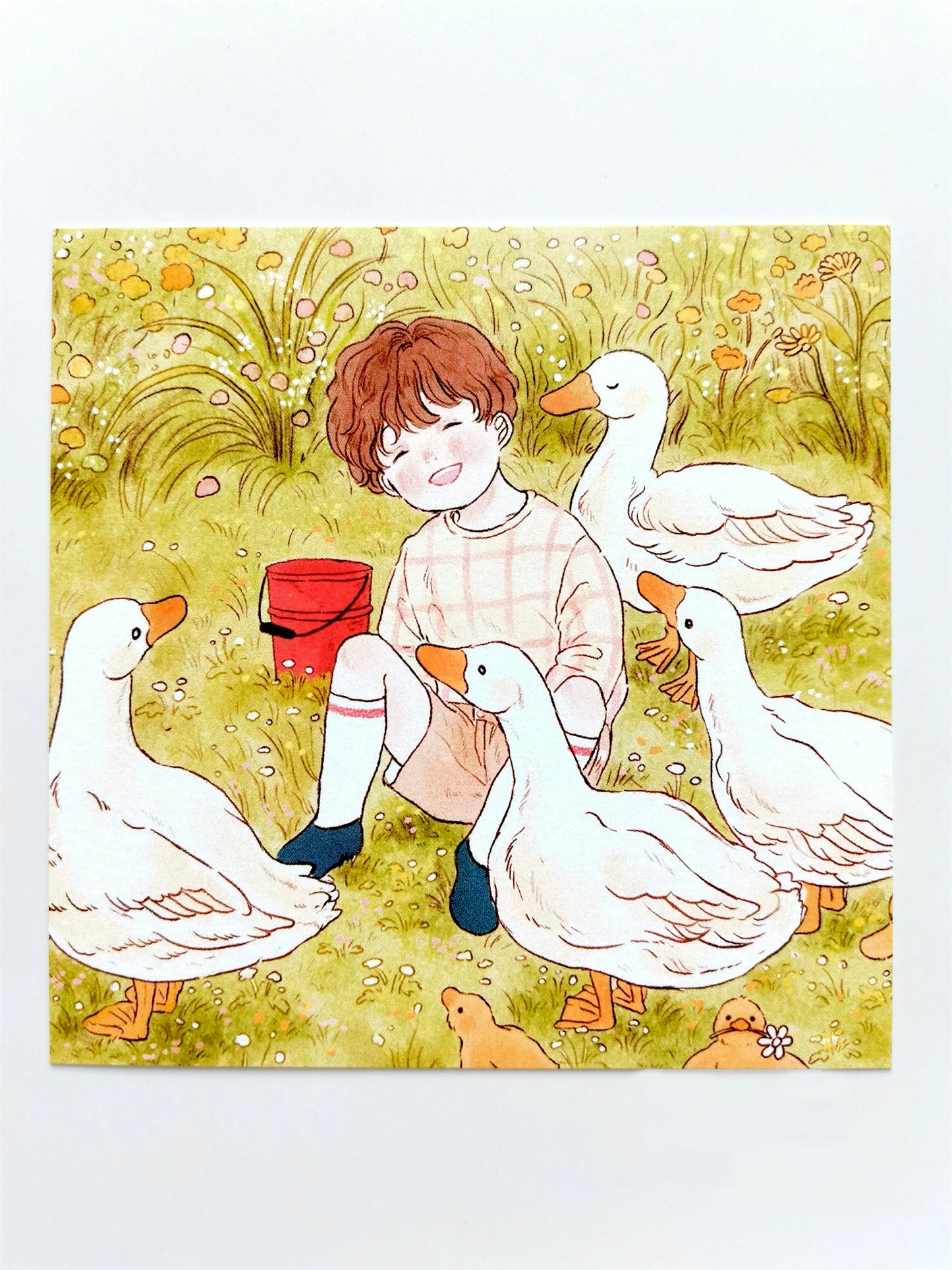 Yoovora Farm Time with Goose Postcard