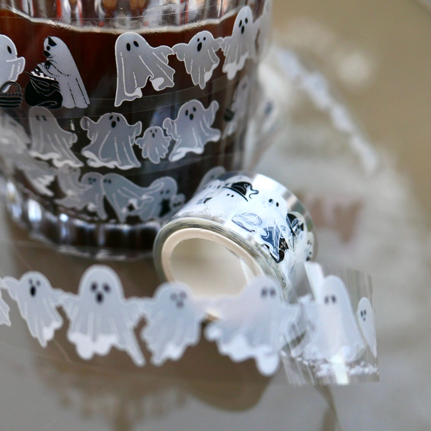 Halloween Themed Ghosts Goes Trick or Treat PET Tape