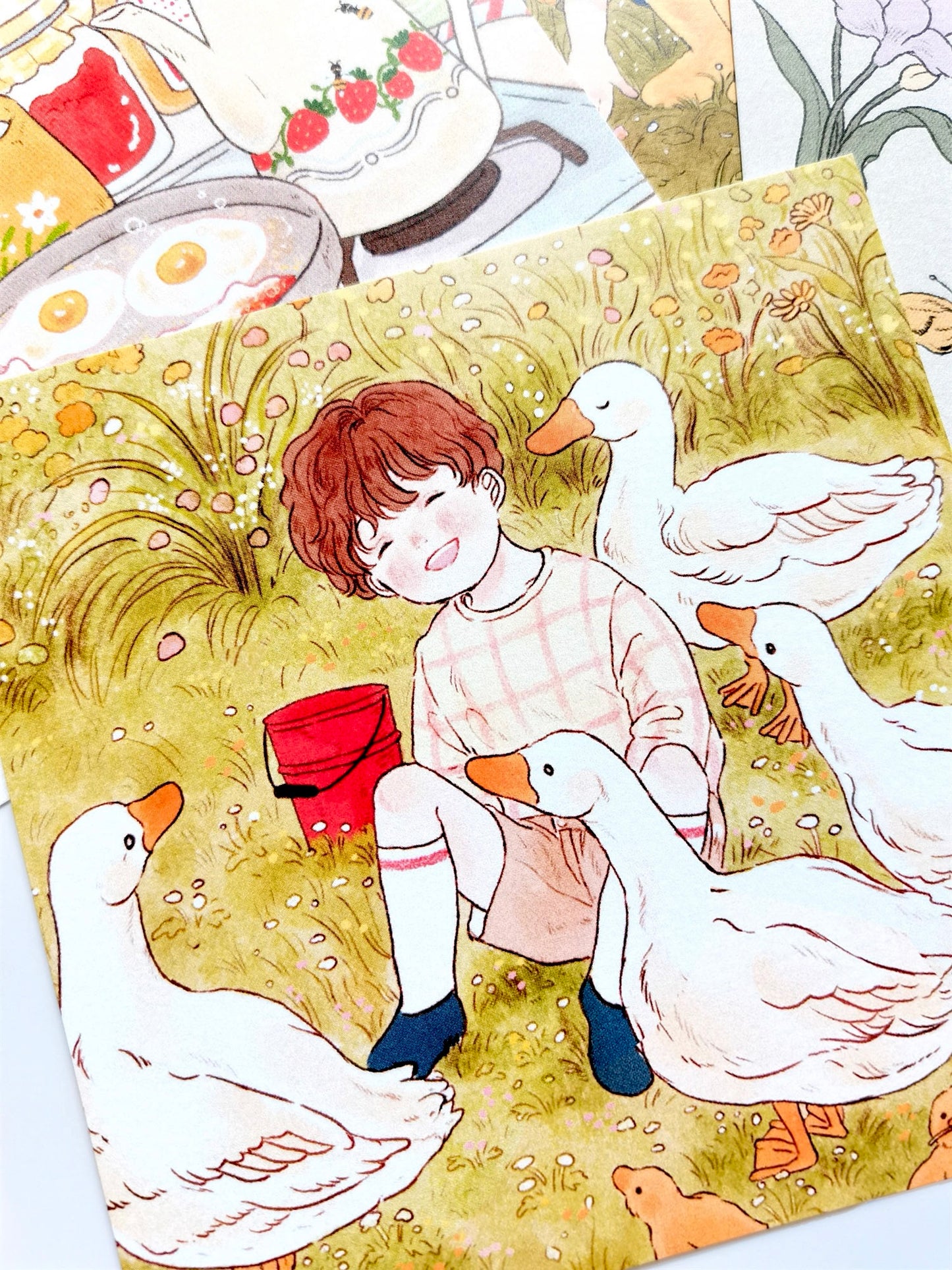 Yoovora Farm Time with Goose Postcard