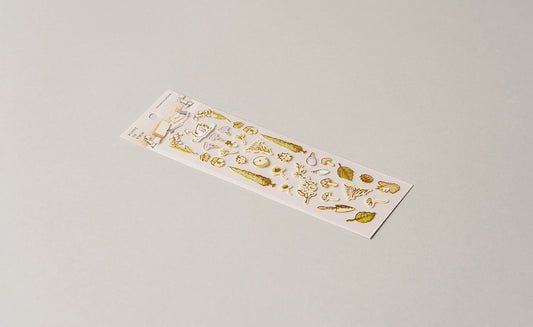 POV Whimsical Swan by the Pond Gold Foil Sticker Sheet