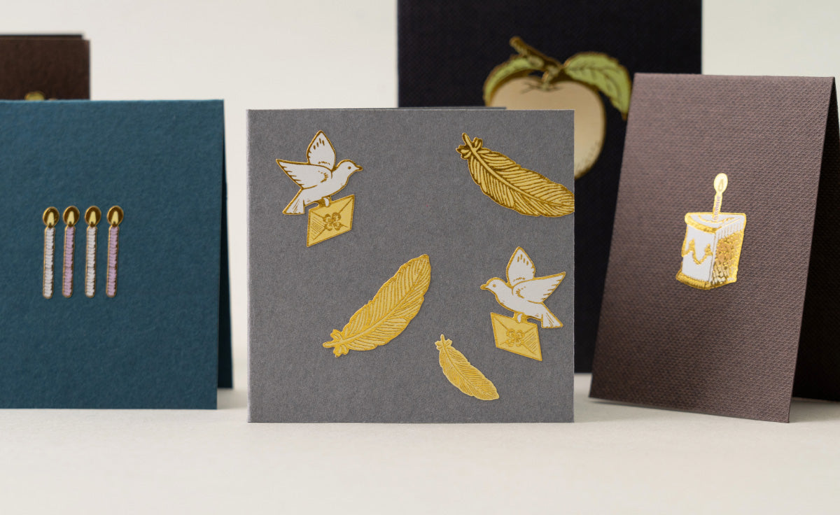 POV Church Bell and Pigeons Gold Foil Sticker Sheet